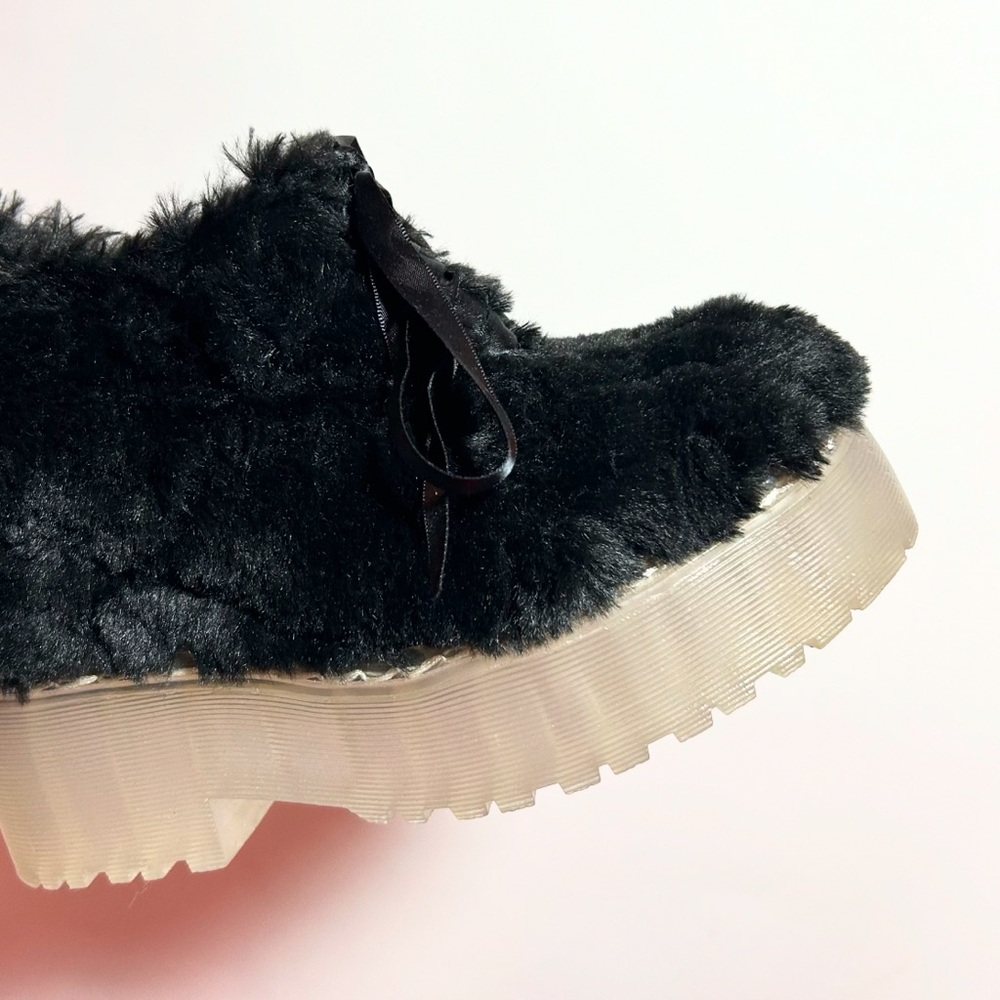 Jeffrey Campbell Fuzzed Fuzzy Fuzz Black Booties … - image 2